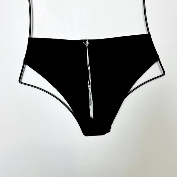 Everlane NWT The High Rise Cheeky Casual Bikini Panty Undies Black Size Small - Picture 3 of 4